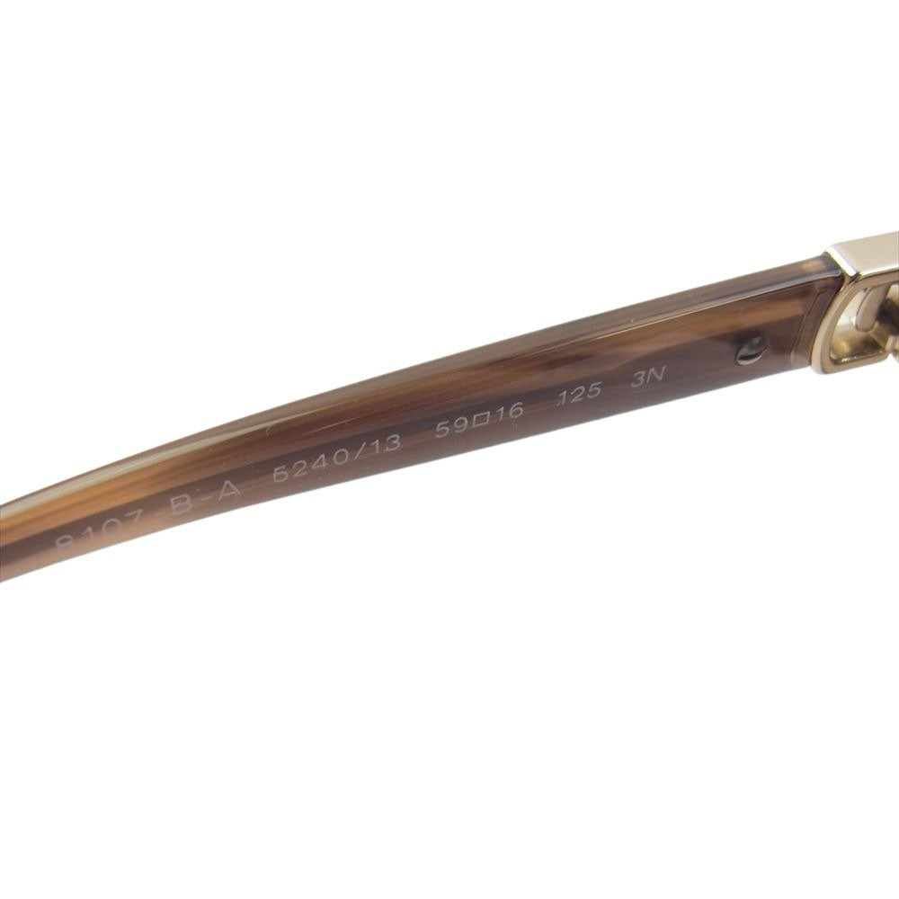 BVLGARI ブルガリ 8107-B-A パレンテシ ラインストーン サングラス ブラウン系 59□16-125【中古】