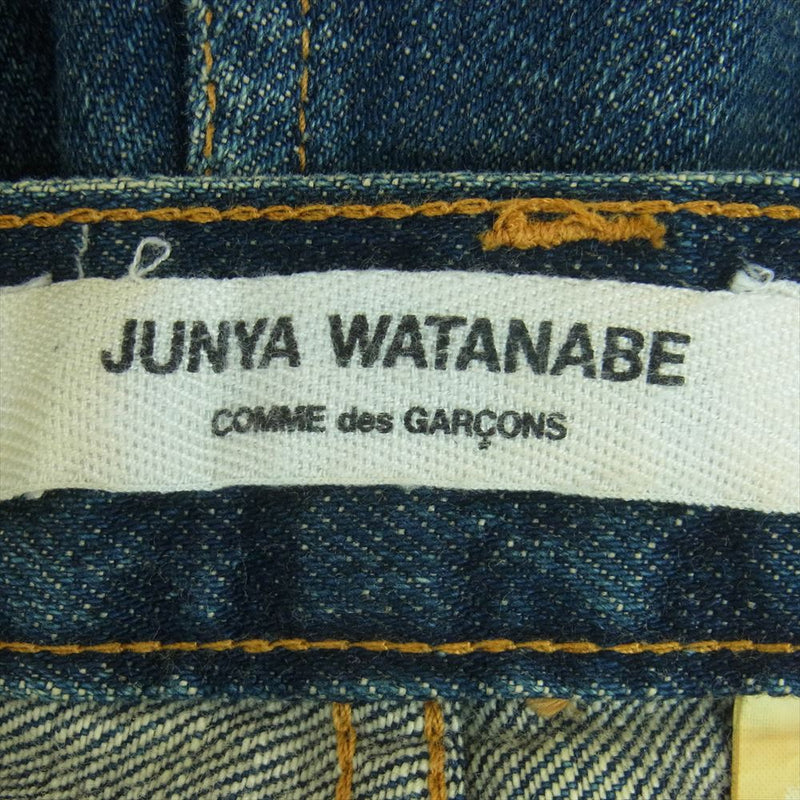 JUNYA WATANABE COMME des GARCONS ジュンヤワタナベコムデギャルソン AD2002 JI-P062 ジッパーフライ デニム パンツ インディゴブルー系 S【中古】