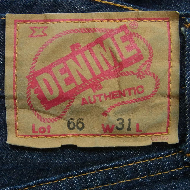 Denime ドゥニーム Lot 66 デニム パンツ ジーンズ コットン 日本製 インディゴブルー系 31【中古】