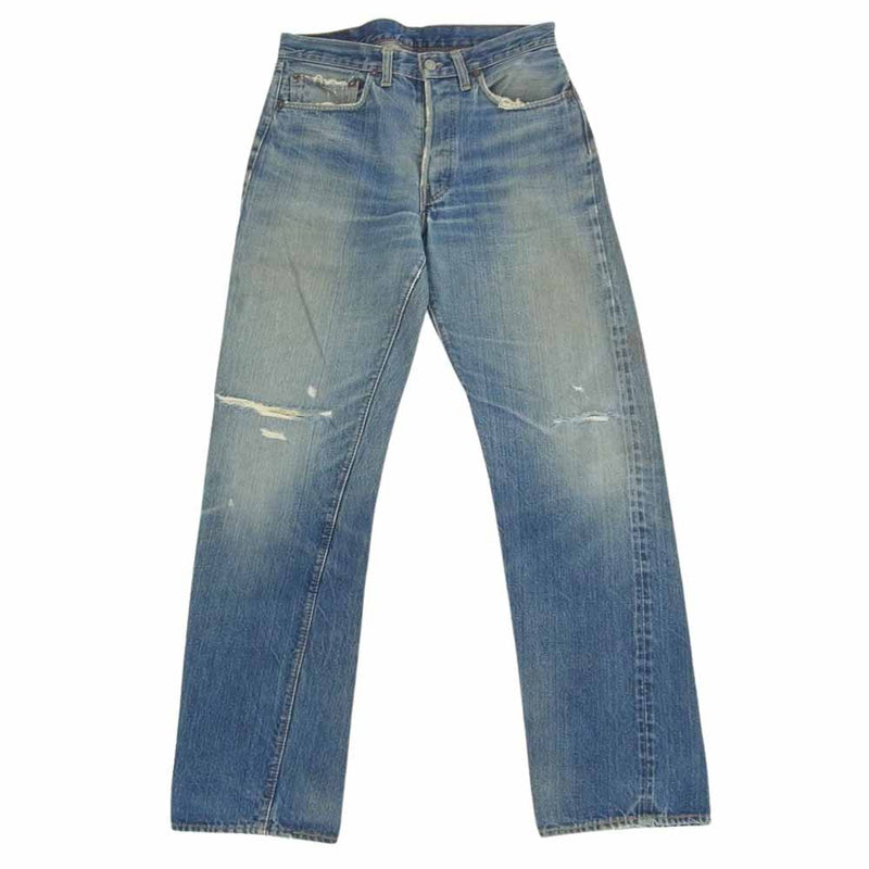 Levi's リーバイス 501 66前期 BIGE 刻印6 フライボタン裏刻印E バックポケット裏シングル コインポケット裏チェーン デニム パンツ インディゴブルー系【中古】