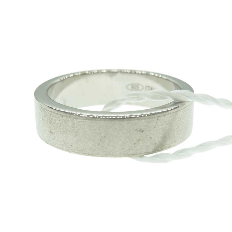 MAISON MARGIELA メゾンマルジェラ SM1UQ0004 S12698 LOGO RING NARROW ロゴ ナロー リング シルバー系 18号【中古】