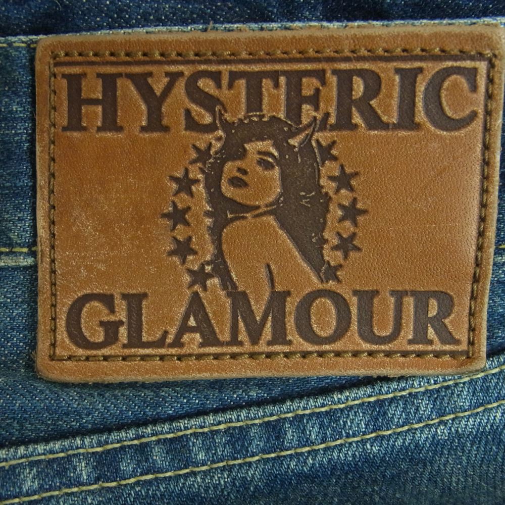 HYSTERIC GLAMOUR ヒステリックグラマー 24SS 02241AP16 RCR加工 50’S XX デニム ストレート パンツ インディゴブルー系 32【中古】