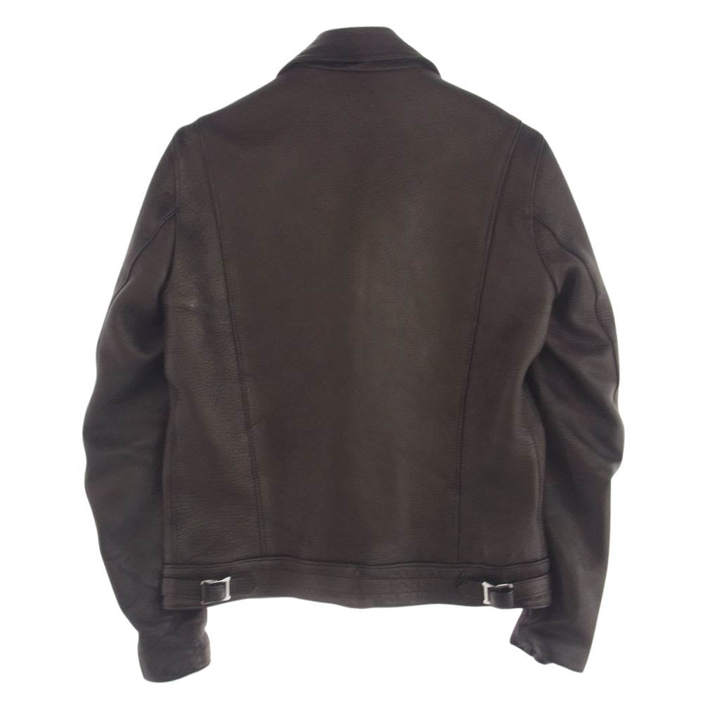 Lewis Leathers ルイスレザー ×  THE REAL McCOY’S リアルマッコイズ Cyclone サイクロン ディアスキン ダブル レザー ライダース ジャケット ブラック系 38【中古】