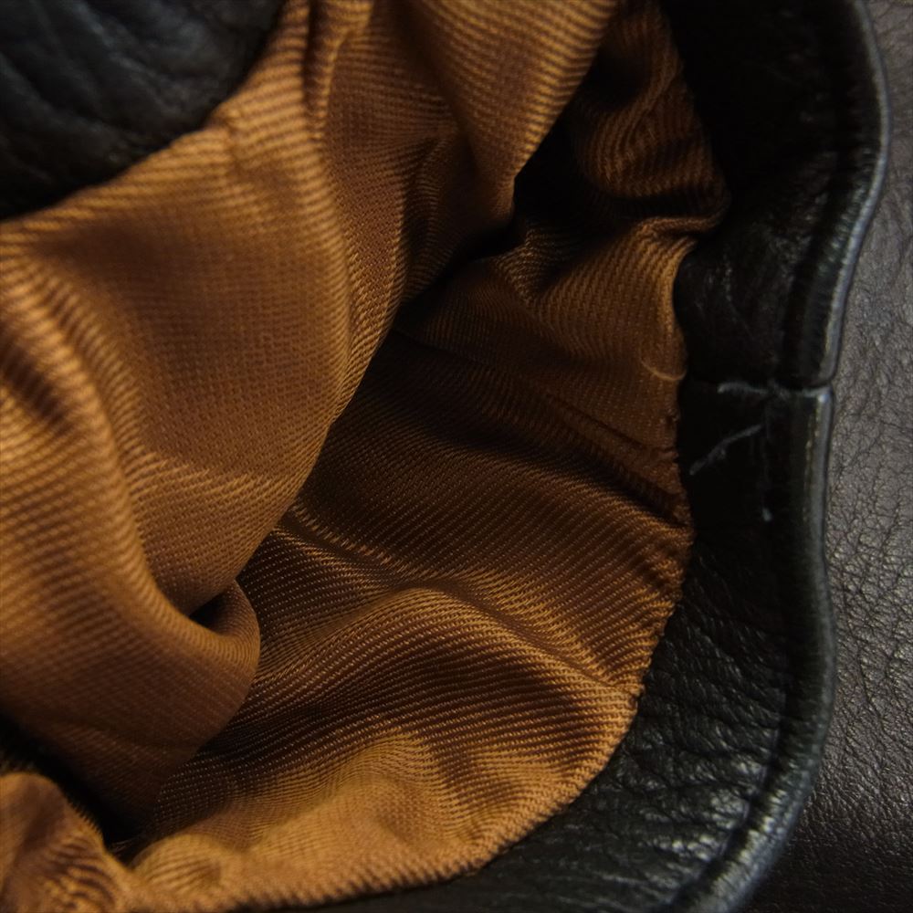 Lewis Leathers ルイスレザー ×  THE REAL McCOY’S リアルマッコイズ Cyclone サイクロン ディアスキン ダブル レザー ライダース ジャケット ブラック系 38【中古】