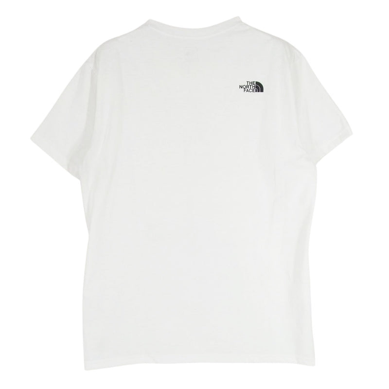 THE NORTH FACE ノースフェイス NT31933 S/S PHOTO LOGO TEE フォトプリント 半袖 クルーネック Tシャツ ホワイト系 L【中古】