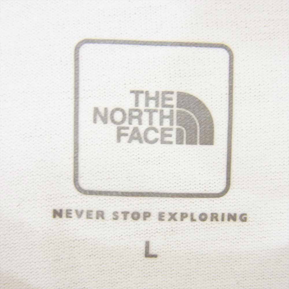 THE NORTH FACE ノースフェイス NT31933 S/S PHOTO LOGO TEE フォトプリント 半袖 クルーネック Tシャツ ホワイト系 L【中古】