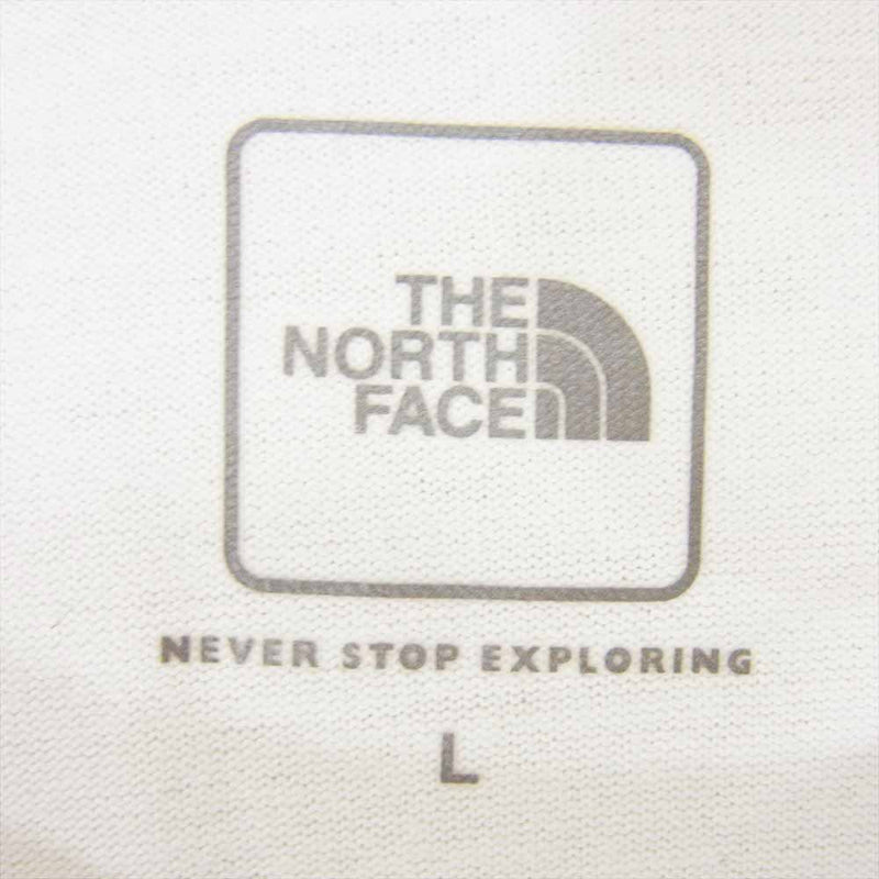 THE NORTH FACE ノースフェイス NT31933 S/S PHOTO LOGO TEE フォトプリント 半袖 クルーネック Tシャツ ホワイト系 L【中古】