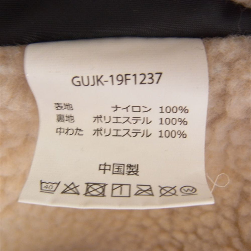 Gramicci グラミチ GUJK-19F1237 ボア コーティング ナイロン 中綿 ジャケット ブラック系 ASIA M【中古】