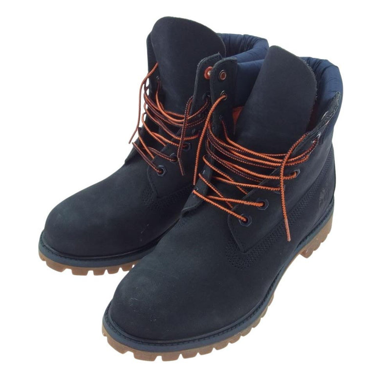 Timberland ティンバーランド 6inch Premium Boots 6インチ ヌバック ブーツ ネイビー系 US8.5【中古】