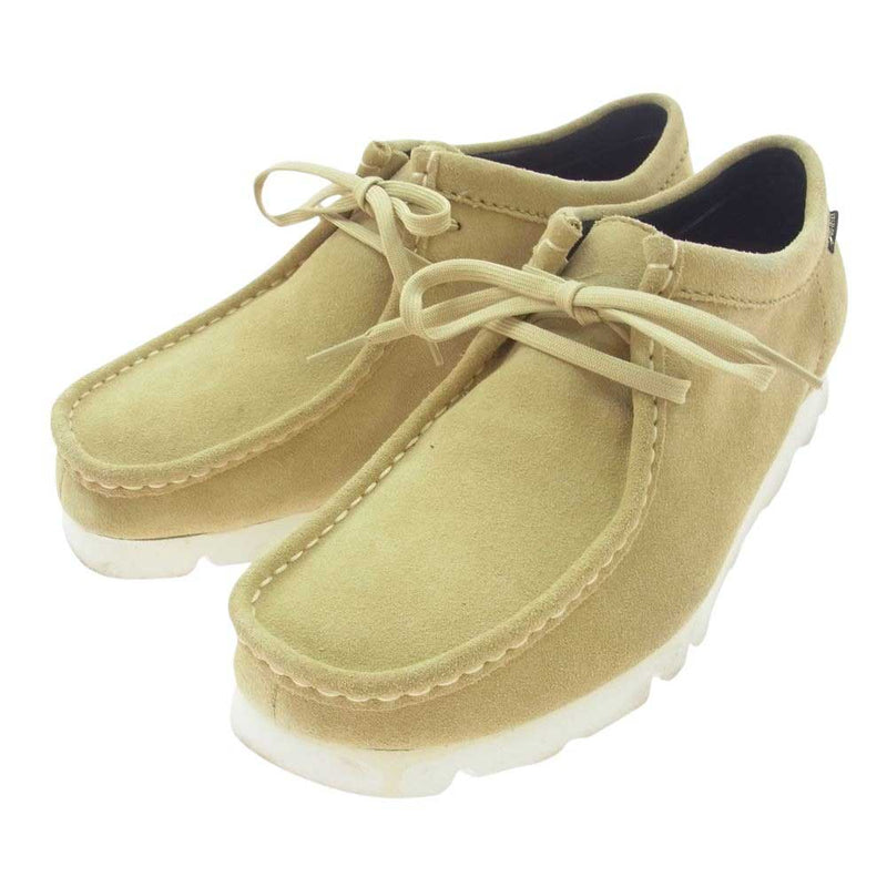 Clarks クラークス Wallabee GTX ワラビー ゴアテックス スエード シューズ ベージュ系 UK8【中古】