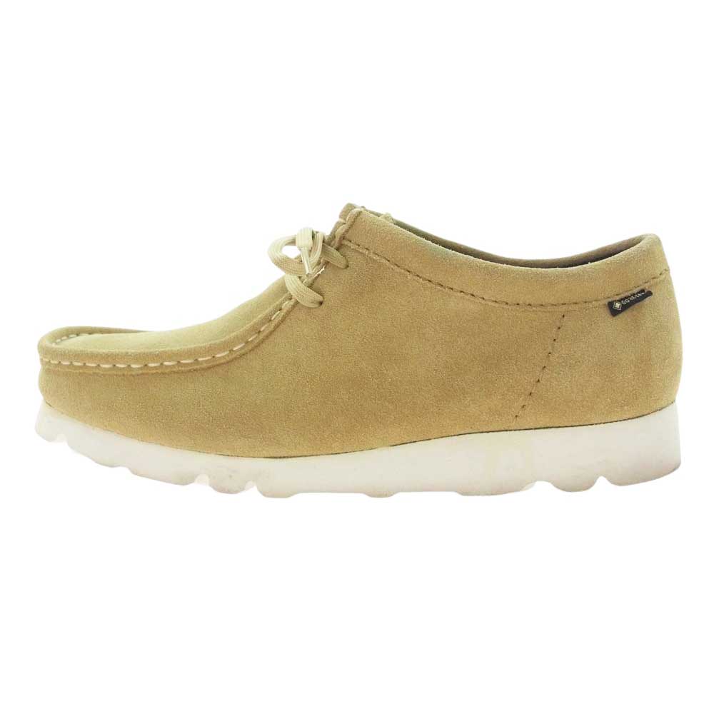 Clarks クラークス Wallabee GTX ワラビー ゴアテックス スエード シューズ ベージュ系 UK8【中古】