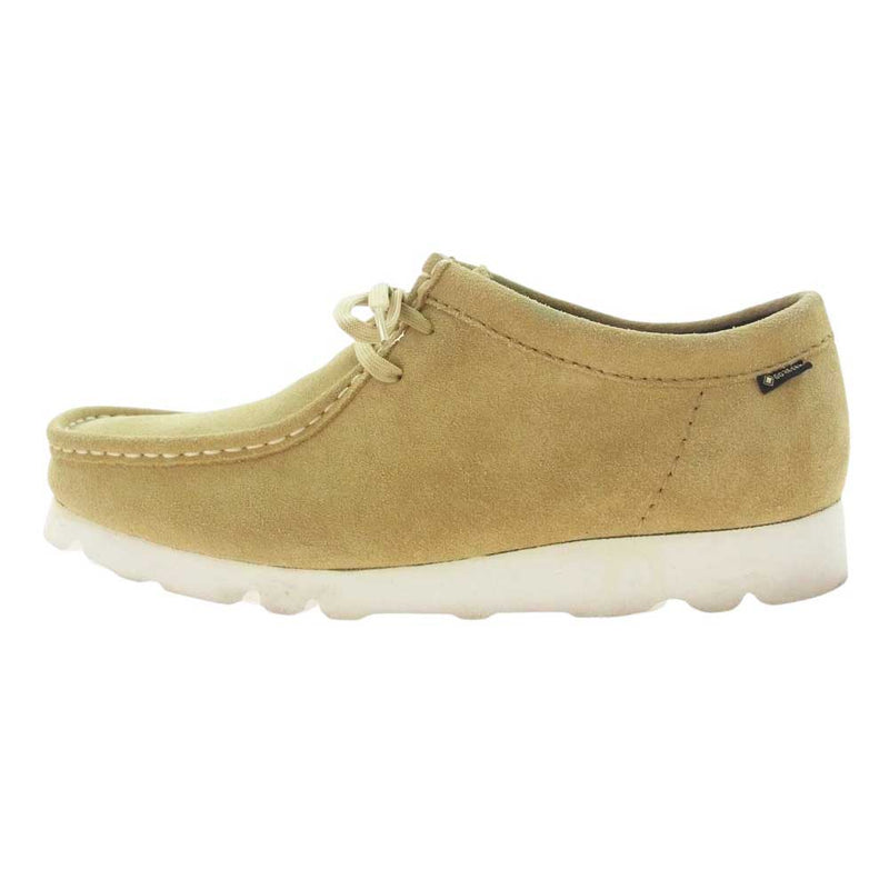 Clarks クラークス Wallabee GTX ワラビー ゴアテックス スエード シューズ ベージュ系 UK8【中古】