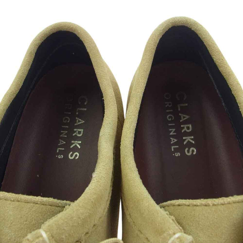 Clarks クラークス Wallabee GTX ワラビー ゴアテックス スエード シューズ ベージュ系 UK8【中古】