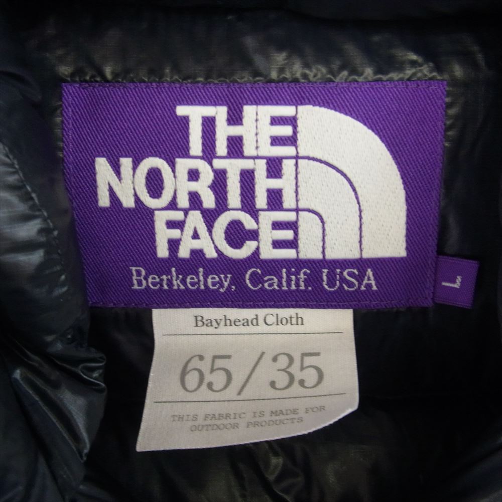 THE NORTH FACE ノースフェイス ND2757N PURPLE LABEL パープル レーベル Mountain Short Down Parka マウンテン ショート ダウン  パーカ ジャケット ネイビー系 L【中古】