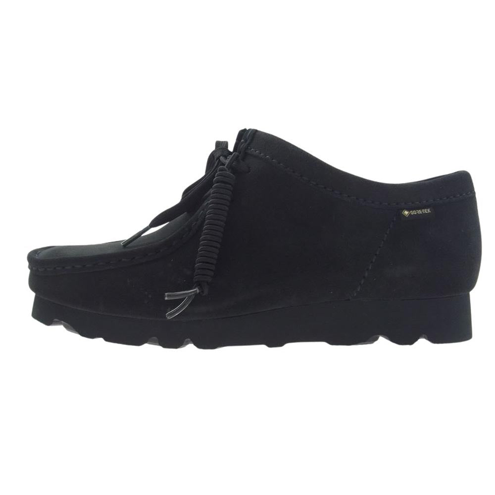 Clarks クラークス Wallabee GTX ワラビー ゴアテックス スエード シューズ ブラック系 UK7 1/2【中古】
