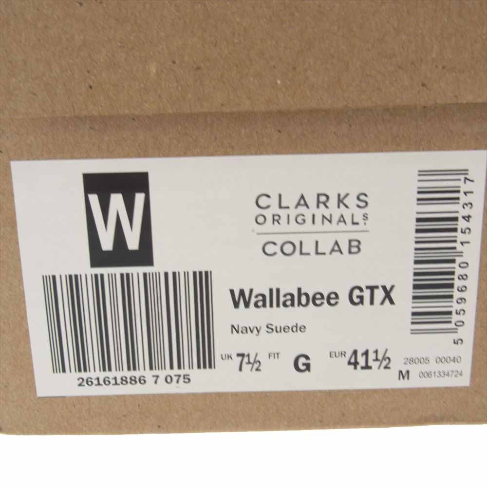 Clarks クラークス Wallabee GTX ワラビー ゴアテックス スエード シューズ ブラック系 UK7 1/2【中古】