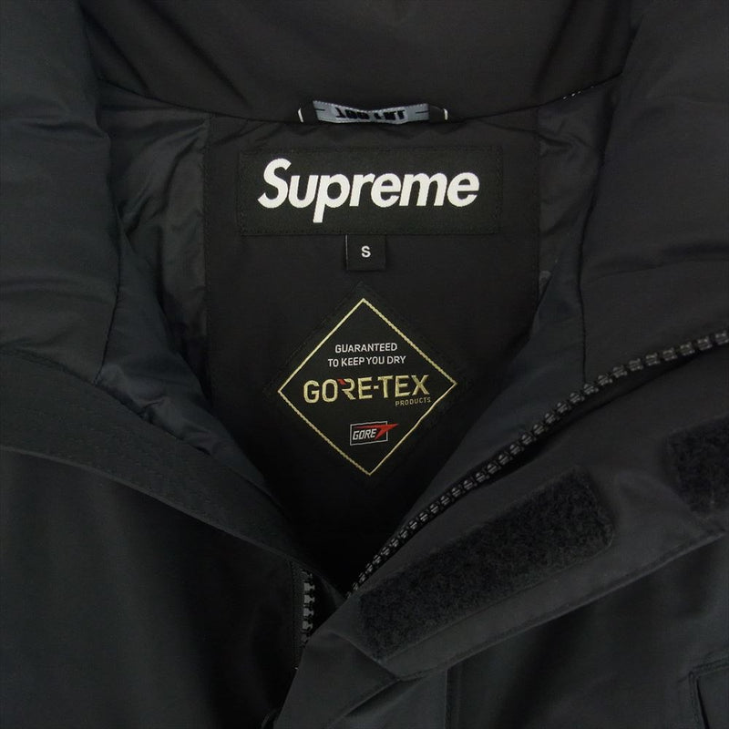 Supreme シュプリーム 21AW GORE-TEX 700-Fill Down Parka ゴアテックス 700フィル ファー付き フーデッド ダウンジャケット ブラック系 S【美品】【中古】