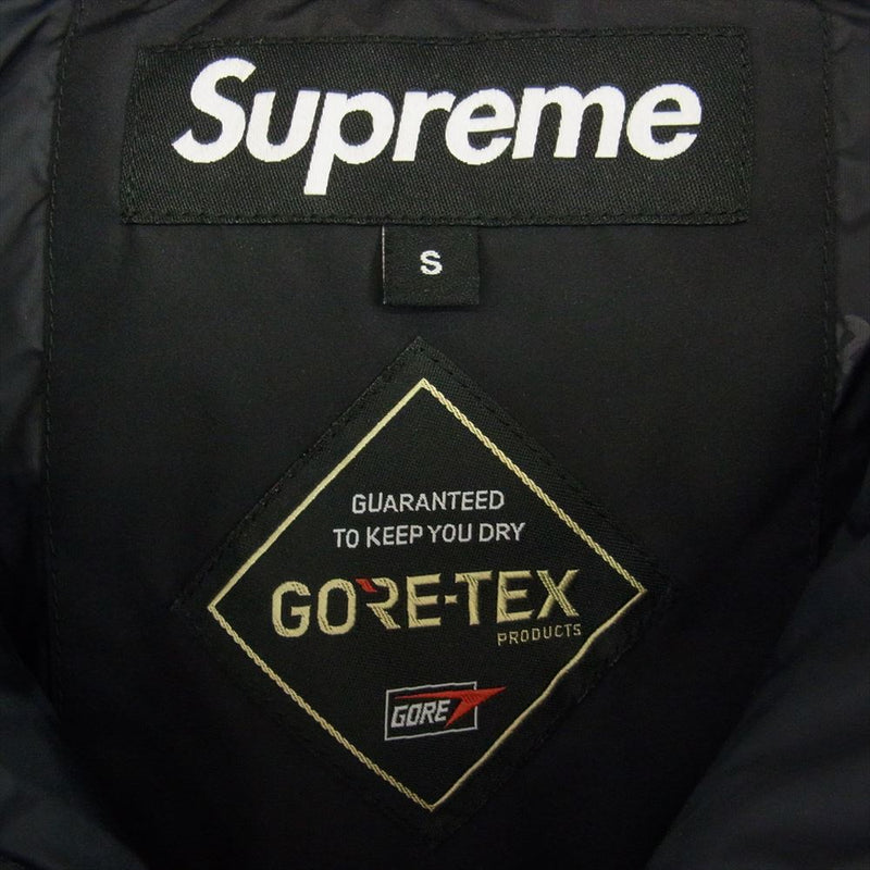 Supreme シュプリーム 21AW GORE-TEX 700-Fill Down Parka ゴアテックス 700フィル ファー付き フーデッド ダウンジャケット ブラック系 S【美品】【中古】