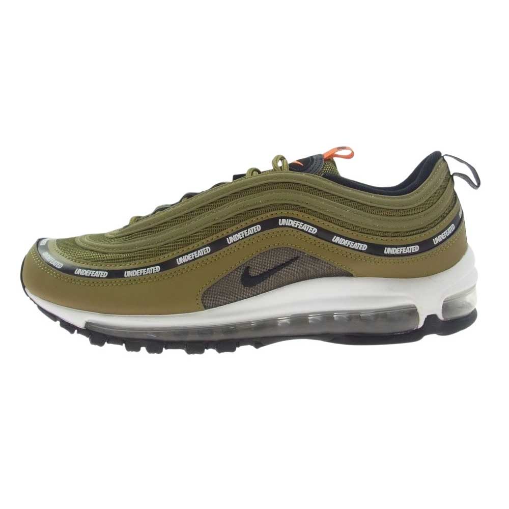 NIKE ナイキ DC4830-300 × UNDEFEATED アンディフィーテッド Air Max 97 Olive エアマックス97 オリーブ スニーカー カーキ系【極上美品】【中古】