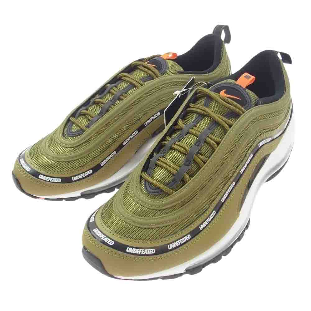 NIKE ナイキ DC4830-300 × UNDEFEATED アンディフィーテッド Air Max 97 Olive エアマックス97 オリーブ スニーカー カーキ系【極上美品】【中古】