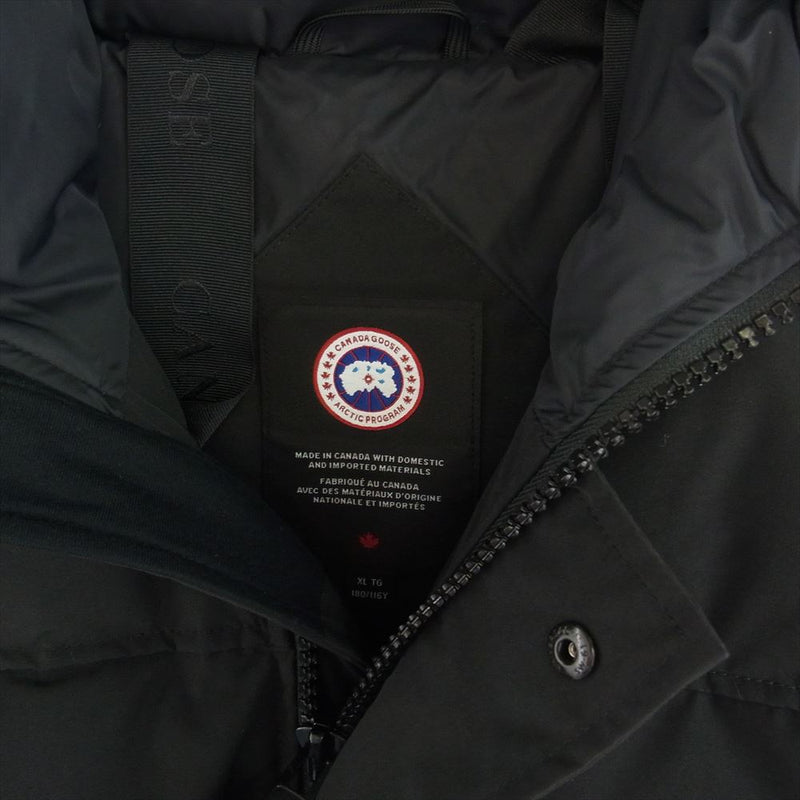 CANADA GOOSE カナダグース 2080MB MACMILLAN PARKA マクミラン パーカ ダウン ジャケット ブラック系 XL【中古】