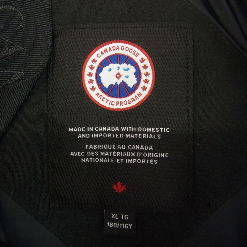 CANADA GOOSE カナダグース 2080MB MACMILLAN PARKA マクミラン パーカ ダウン ジャケット ブラック系 XL【中古】