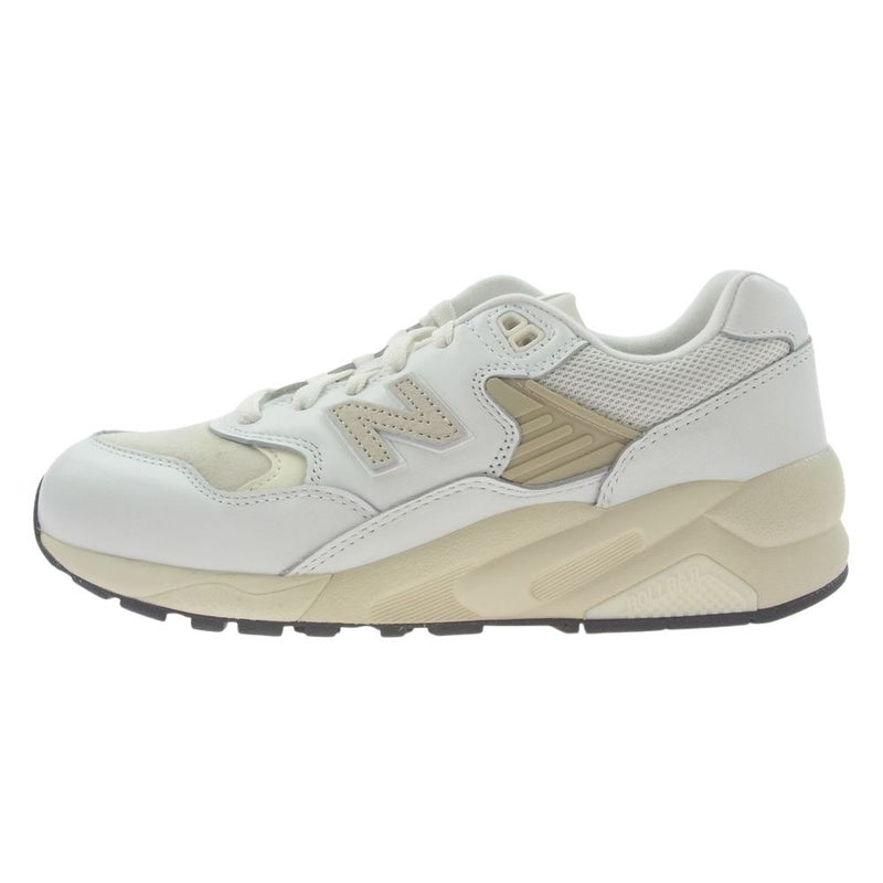 NEW BALANCE ニューバランス MT580VTG フルグレインレザー ローカット スニーカー ホワイト系 25.5cm【新古品】【未使用】【中古】