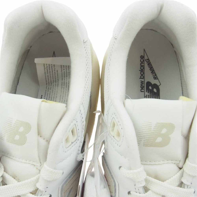 NEW BALANCE ニューバランス MT580VTG フルグレインレザー ローカット スニーカー ホワイト系 25.5cm【新古品】【未使用】【中古】