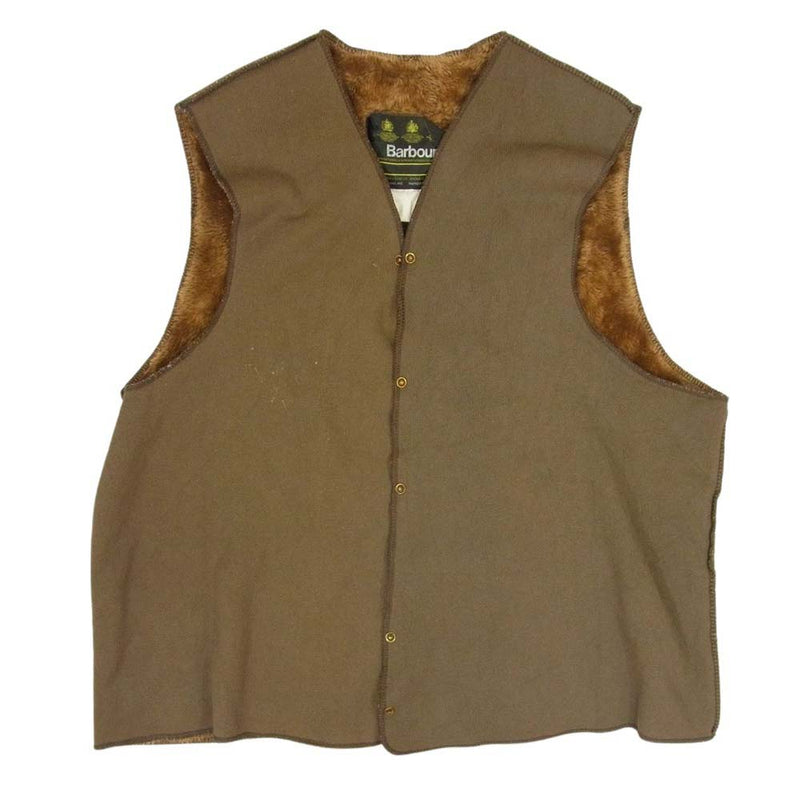 Barbour バブアー A297 Pile Lining 3crest Vintage スリーワラント パイル ライナー ベスト ブラウン系【中古】