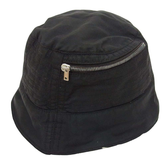 DRKSHDW ダークシャドウ DU02A3475-MU Rick Owens リックオウエンス Pocket Gilligan Hat ジップ ポケット バケット ハット 帽子 ブラック ブラック系 L【中古】