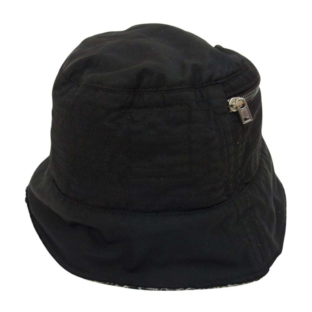 DRKSHDW ダークシャドウ DU02A3475-MU Rick Owens リックオウエンス Pocket Gilligan Hat ジップ ポケット バケット ハット 帽子 ブラック ブラック系 L【中古】