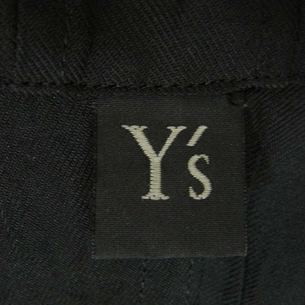 Yohji Yamamoto ヨウジヤマモト YV-D02-902 Y’s ワイズ リボンデザイン ロング フーデッド シャツ パーカー ブラック系 1【中古】