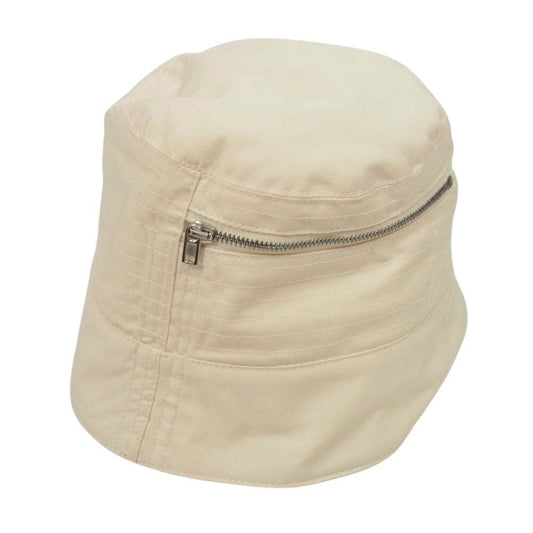 DRKSHDW ダークシャドウ DA01B7475-MU Rick Owens リックオウエンス Pocket Gilligan Hat ジップ ポケット バケット ハット 帽子 ホワイト オフホワイト系 M【中古】