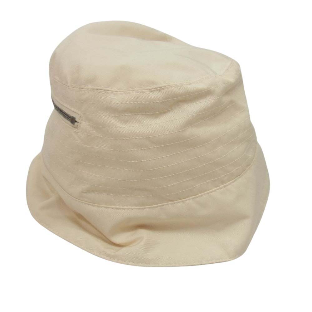 DRKSHDW ダークシャドウ DA01B7475-MU Rick Owens リックオウエンス Pocket Gilligan Hat ジップ ポケット バケット ハット 帽子 ホワイト オフホワイト系 M【中古】