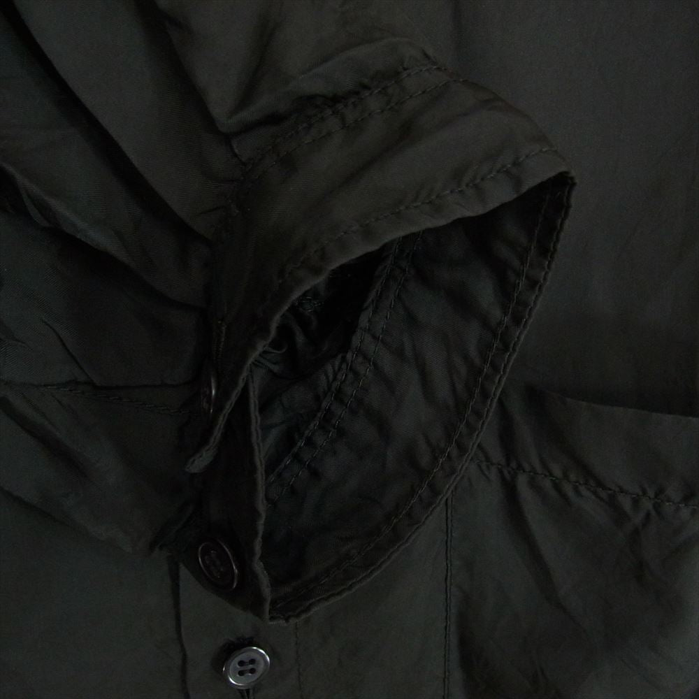 Yohji Yamamoto ヨウジヤマモト YA-B03-256 Y's BANG ON! ワイズバングオン キュプラ 長袖 ロング シャツ ブラック系 2【中古】