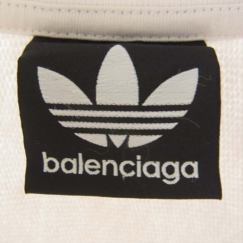 BALENCIAGA バレンシアガ 22AW 731777 TNVP6 × ADIDAS アディダス ロゴ スウェット トレーナー ライトグレー系 2【中古】