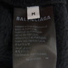 BALENCIAGA バレンシアガ 23AW 744435 TOVJ4 PARIS MOON パリス ムーン ボア フリース フーディ パーカー ダメージ加工 ブラック系 M【中古】