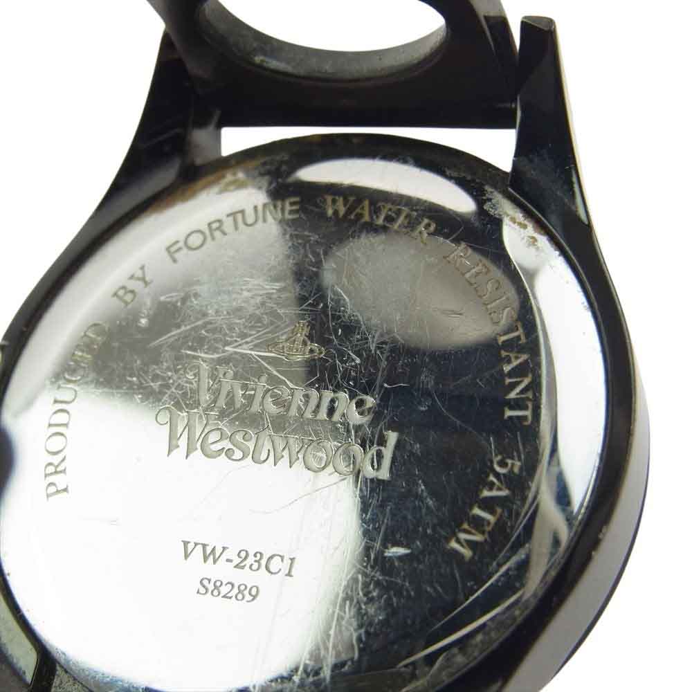 Vivienne Westwood ヴィヴィアンウエストウッド VW-23C1 不動品 アーガイル Mウォッチ 黒文字盤 クオーツ 腕時計 ウォッチ ブラック系【中古】