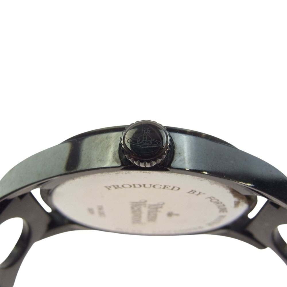 Vivienne Westwood ヴィヴィアンウエストウッド VW-23C1 不動品 アーガイル Mウォッチ 黒文字盤 クオーツ 腕時計 ウォッチ ブラック系【中古】