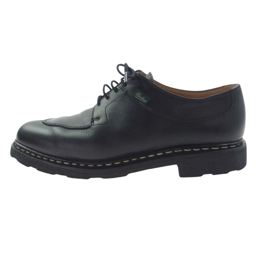 Paraboot パラブーツ フランス製 AVIGNON アヴィニョン Uチップ レザー シューズ ブラック系 7.5【中古】