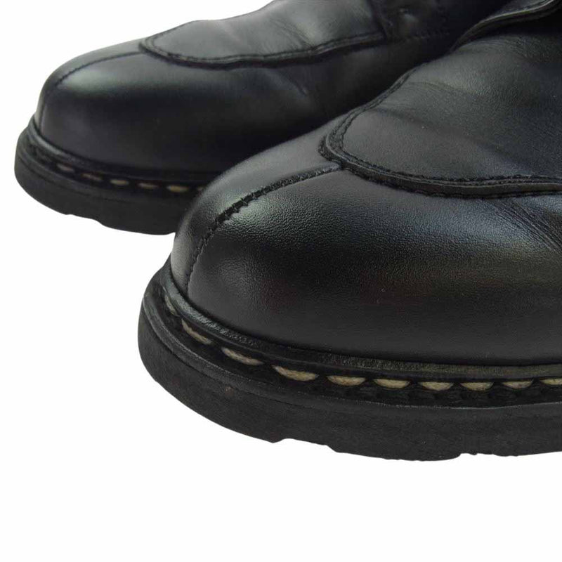 Paraboot パラブーツ フランス製 AVIGNON アヴィニョン Uチップ レザー シューズ ブラック系 7.5【中古】