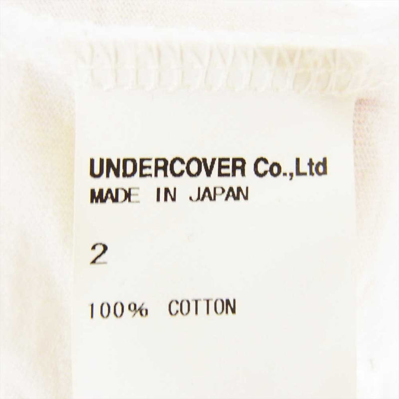 UNDERCOVER アンダーカバー VAN DAI ISM トランププリント 半袖 クルーネック Tシャツ オフホワイト系 2【中古】