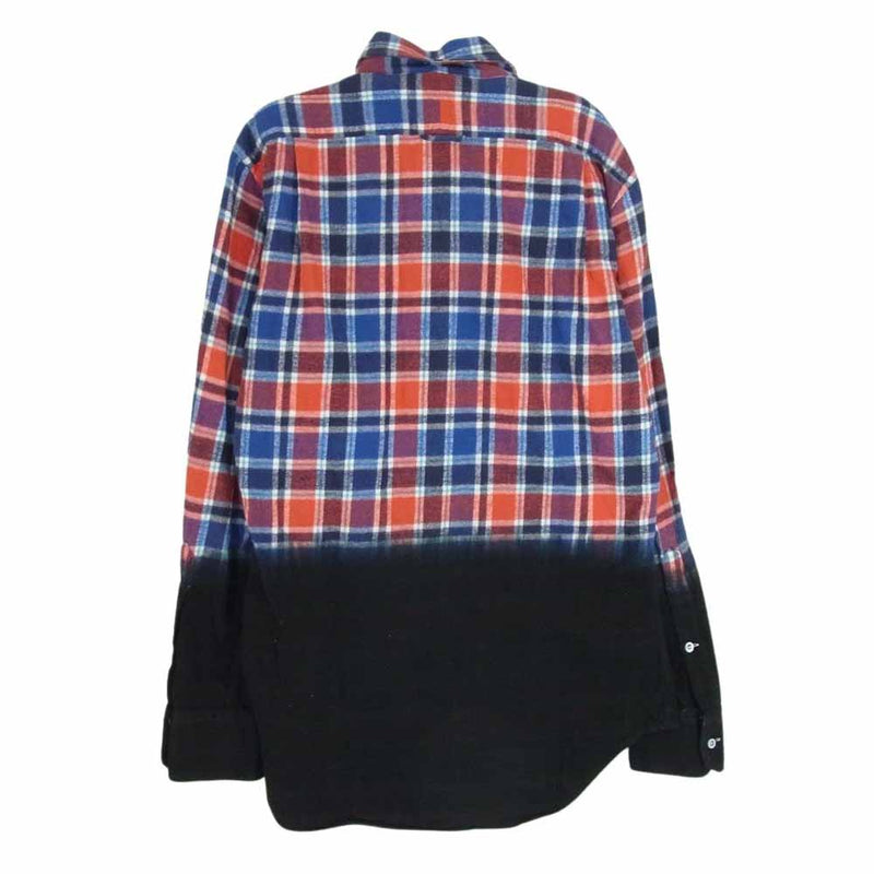 COMME des GARCONS コムデギャルソン THOM BROWNE トムブラウン チェック グラデーション ボタンダウン 長袖 シャツ 1【中古】