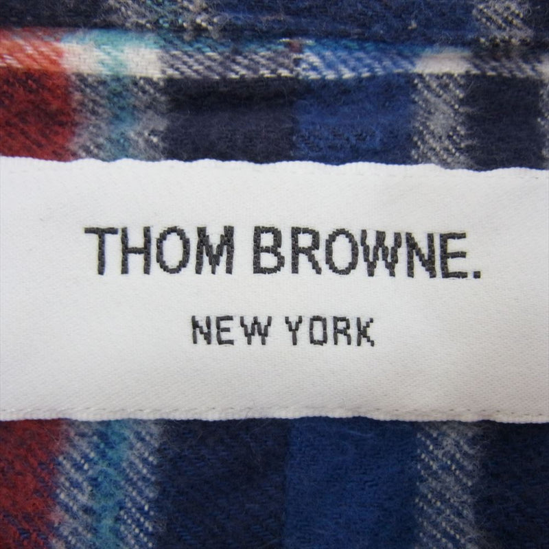 COMME des GARCONS コムデギャルソン THOM BROWNE トムブラウン チェック グラデーション ボタンダウン 長袖 シャツ 1【中古】