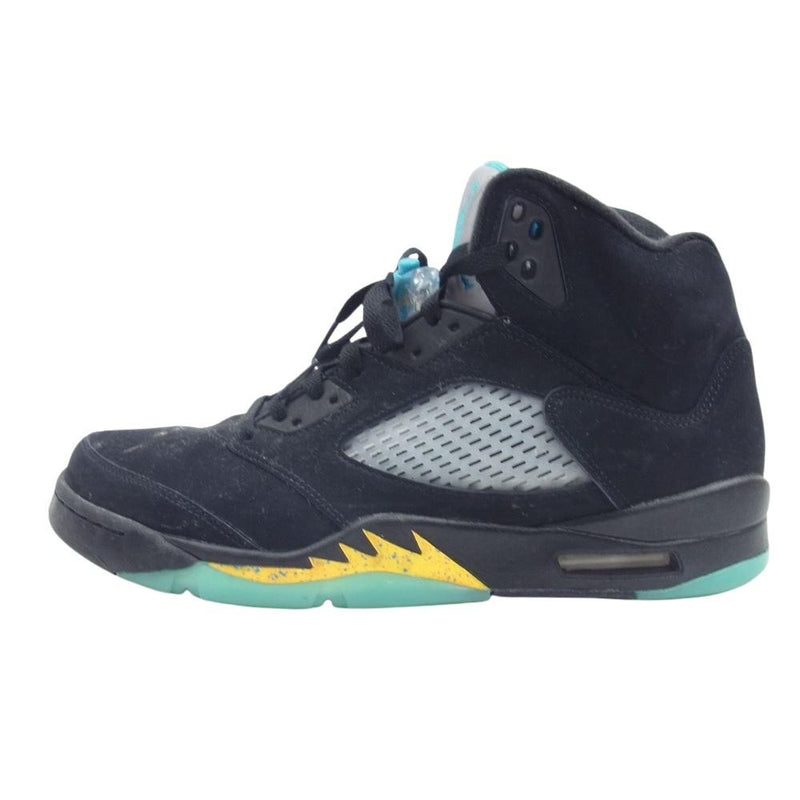 NIKE ナイキ DD0587-047 Air Jordan 5 エアジョーダン Aqua アクア ハイカット スニーカー ブラック系 28cm【中古】