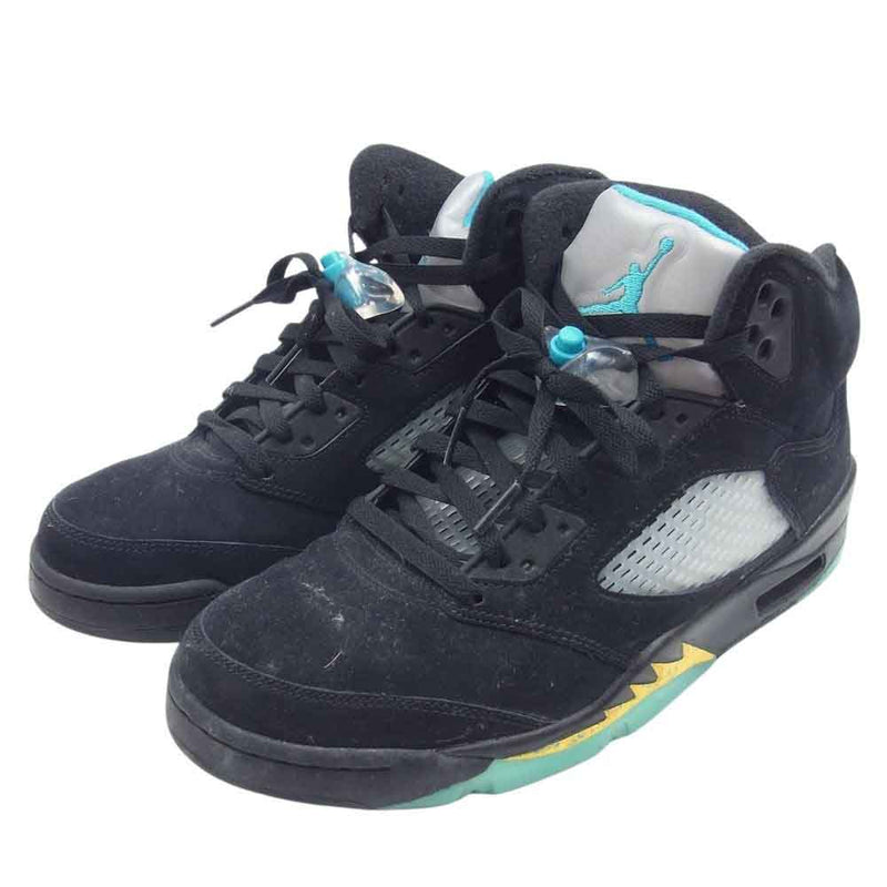 NIKE ナイキ DD0587-047 Air Jordan 5 エアジョーダン Aqua アクア ハイカット スニーカー ブラック系 28cm【中古】