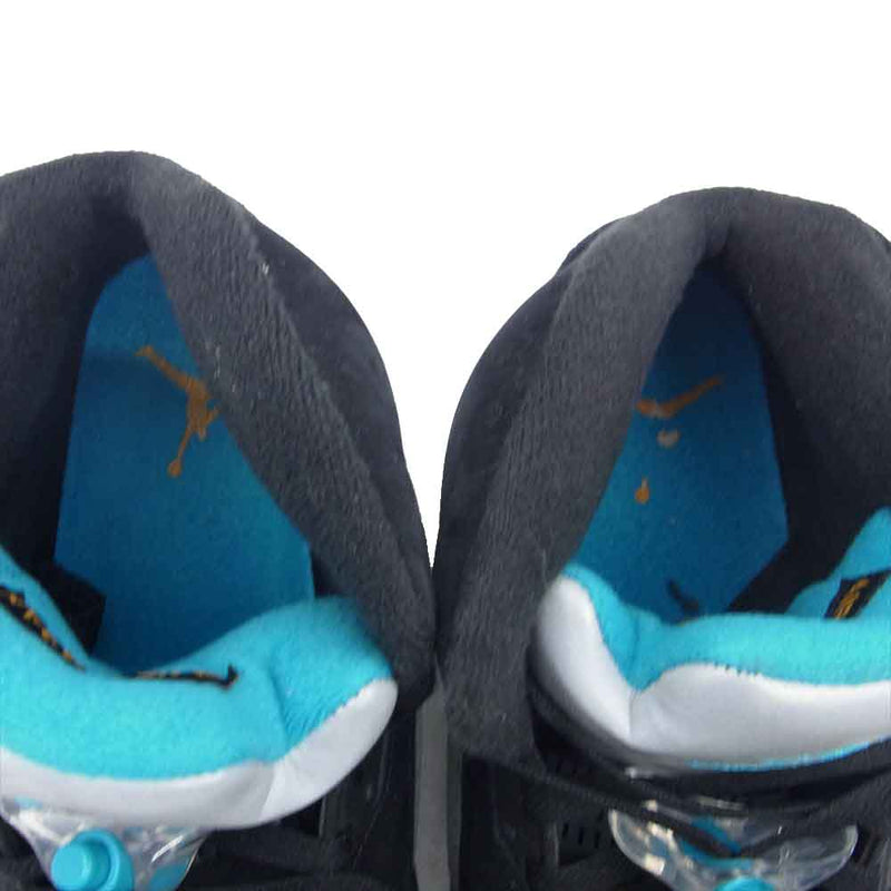 NIKE ナイキ DD0587-047 Air Jordan 5 エアジョーダン Aqua アクア ハイカット スニーカー ブラック系 28cm【中古】