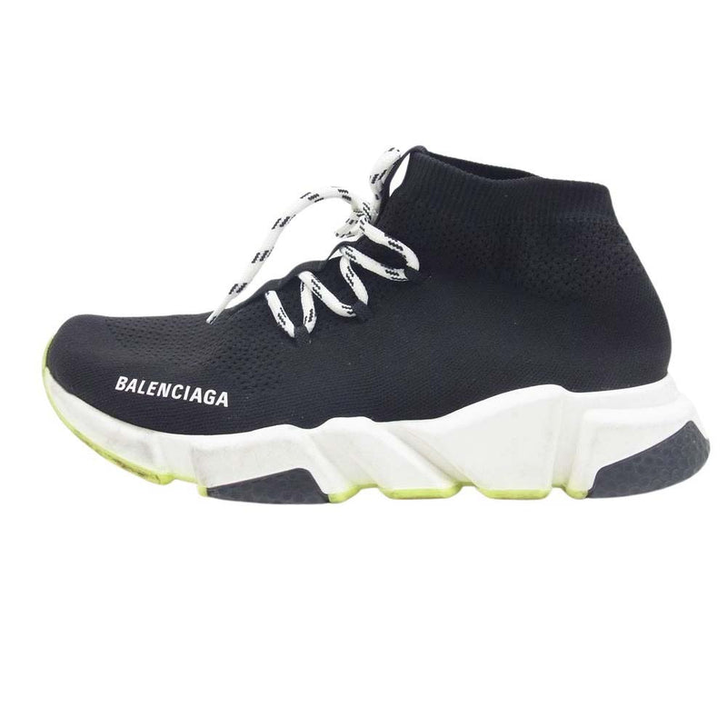 BALENCIAGA バレンシアガ SPEED TRAINER スピード トレーナー ソックス レースアップ スニーカー ブラック系 27.5cm【中古】