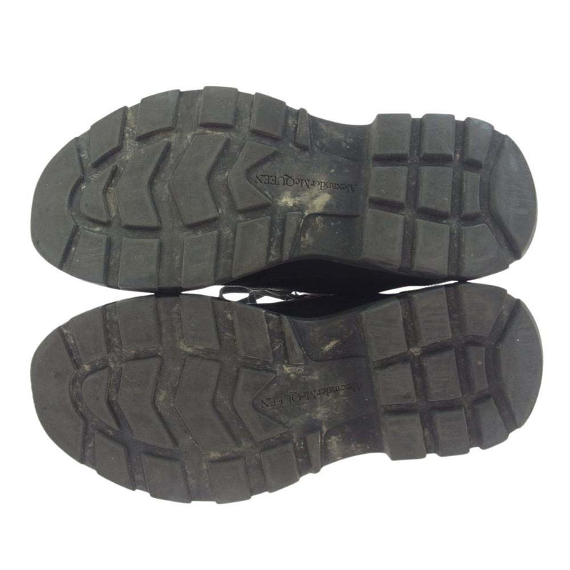 Alexander McQueen アレキサンダーマックイーン Tread Slick Shoes プラットフォーム ハイカット スニーカー ブラック系 ピンク系 43【中古】