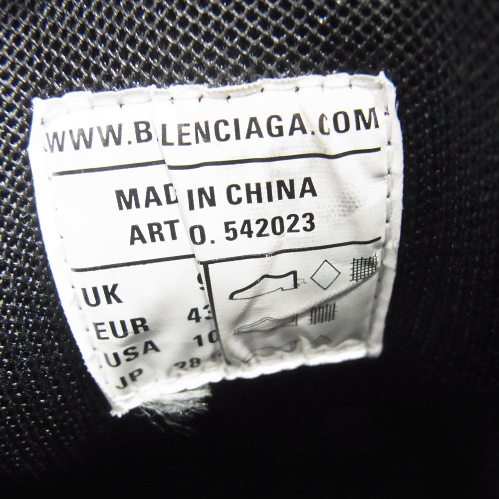 BALENCIAGA バレンシアガ 542023 TRACK TRAINERS トラック スニーカー ブラック系 グレー系 43【中古】